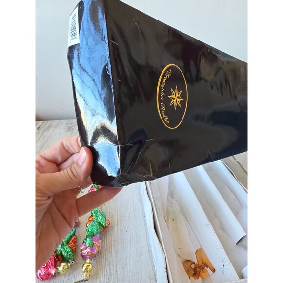 Radko lei land flower Garland glitter tropical Hawaiian glass Xmas vintage hibis - Picture 15 of 15